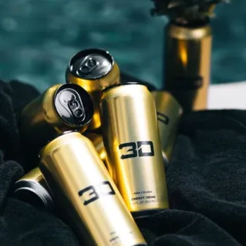 3D Gold energy drink    
